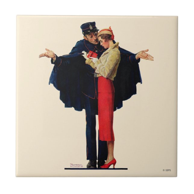 Carreau En Céramique Perdu à Paris (Devant)