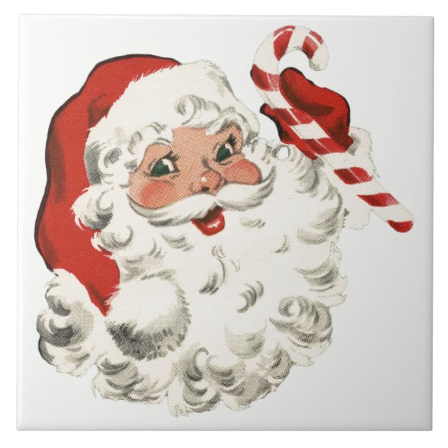 Carreau En Céramique Père Noël avec du sucre de canne (Devant)