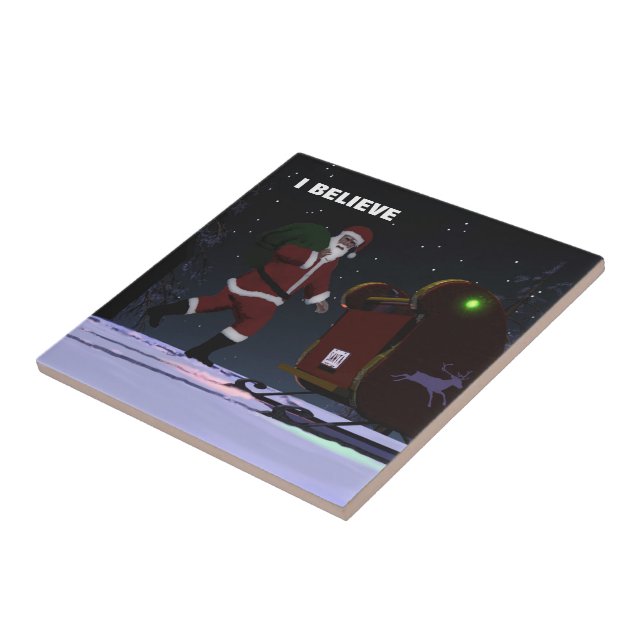 Carreau En Céramique Père Noël - Je crois (Côté)