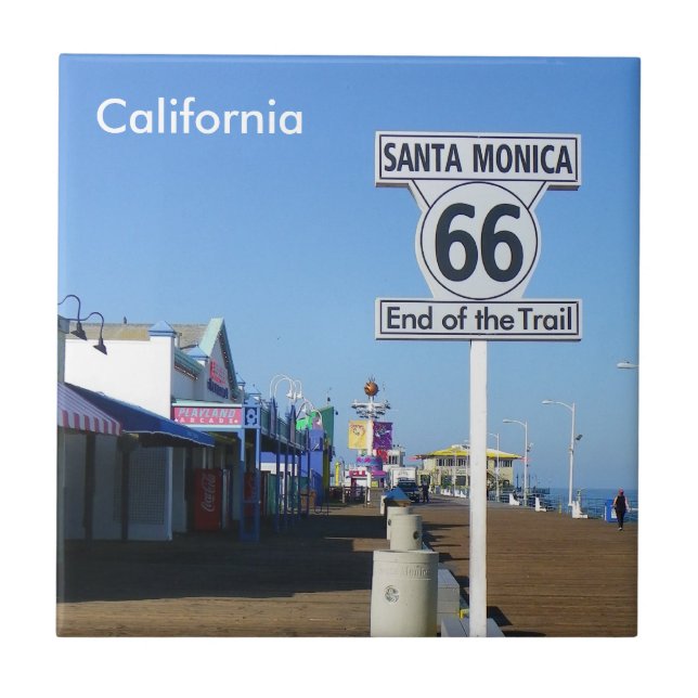 Carreau En Céramique Père Noël Monica - Route 66 Tile ! (Devant)