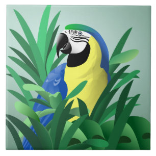 Carreau En Céramique Perroquet