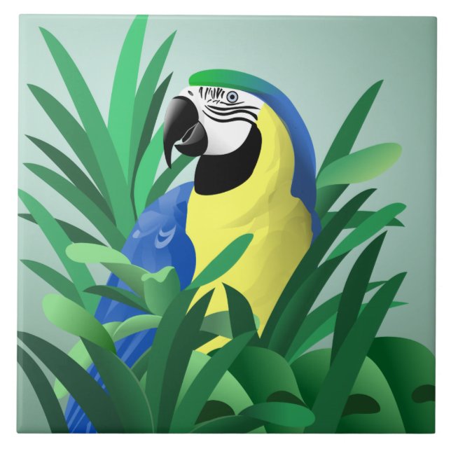 Carreau En Céramique Perroquet (Devant)