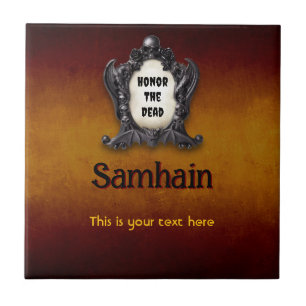 Carreau en céramique personnalisable de Samhain