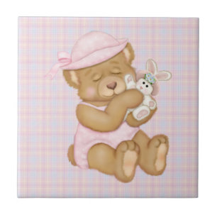 Carreau En Céramique Personnaliser ProduitTeddy Girl Pâques