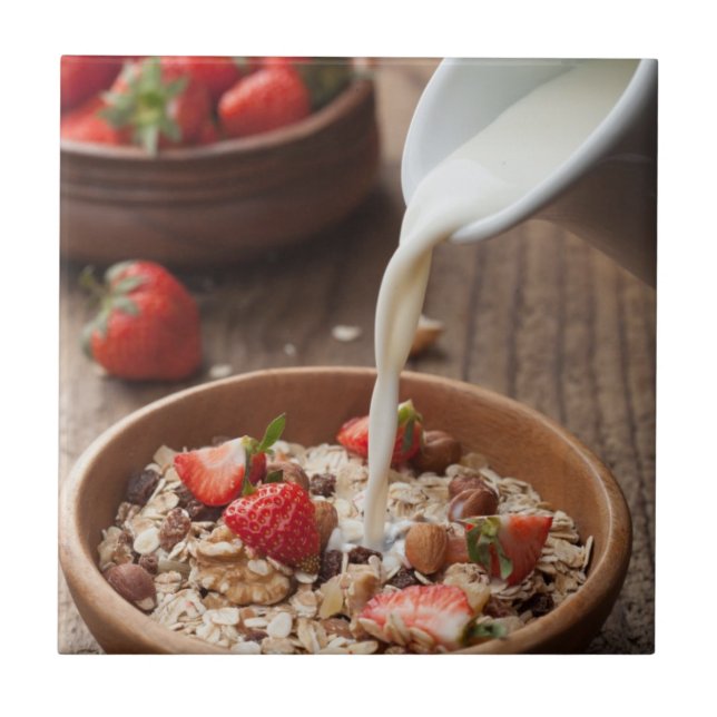 Carreau En Céramique Petit déjeuner sain (Devant)