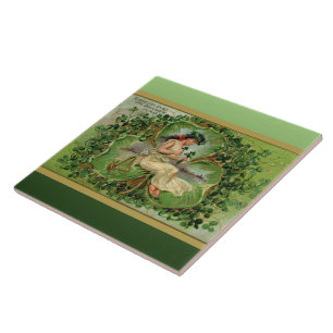 Carreau En Céramique Petit shamrock doux