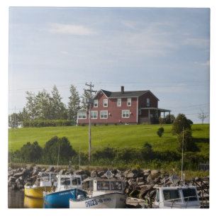 Carreau En Céramique Petit village de pêcheurs près de Grande-Rivière,