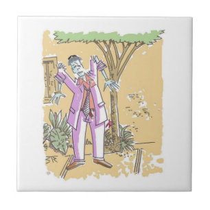 Carreau En Céramique Petite tuile zombie