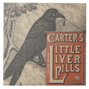 Carreau En Céramique Peu d'éphémères de pilules du foie de Carter