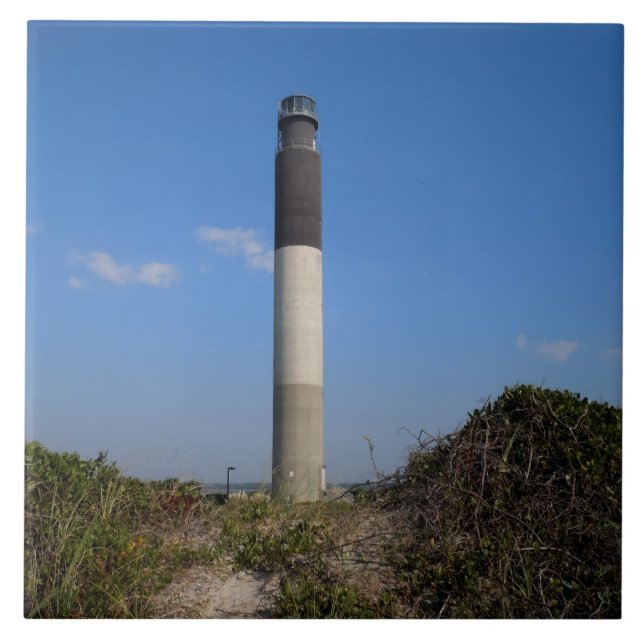 Carreau En Céramique Phare d'île de chêne (Devant)