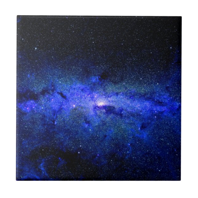 Carreau En Céramique Photo de l'espace de galaxie de manière laiteuse (Devant)