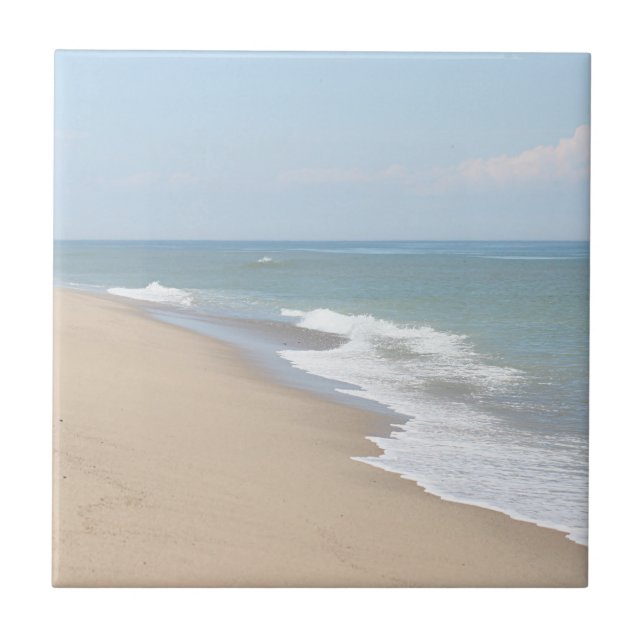Carreau En Céramique Photo de plage d'océan (Devant)
