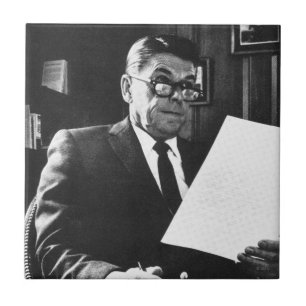 Carreau En Céramique Photo de Ronald Reagan