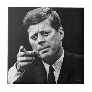 Carreau En Céramique Photographie de John F. Kennedy 3