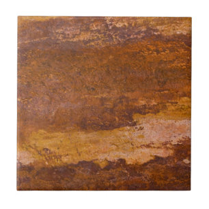 Carreau En Céramique Pierre grenue de roche sédimentaire de grès roug