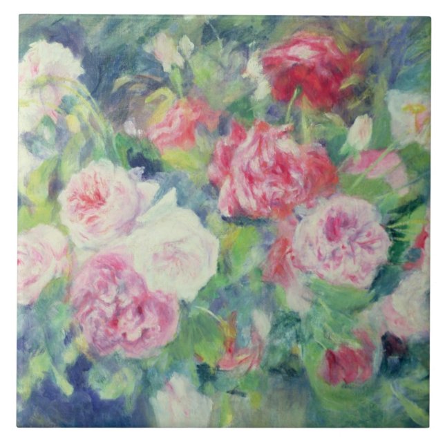 Carreau En Céramique Pierre roses 2 de Renoir un | (Devant)