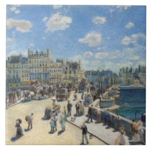 Carreau En Céramique Pierre un Renoir   Pont Neuf, Paris