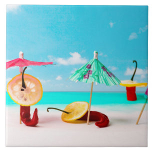 Carreau En Céramique Piment De La Mer