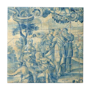 Carreau En Céramique Pique-nique de la Renaissance - tuile d'Azulejo