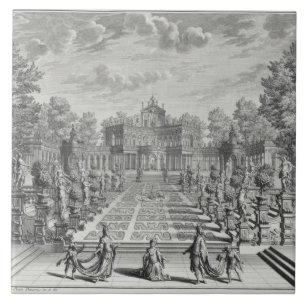 Carreau En Céramique Plaçant pour un opéra dans un jardin, de
