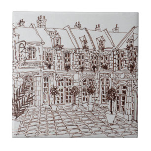 Carreau En Céramique Place Aux Oignons, Vieille Ville  Lille, France