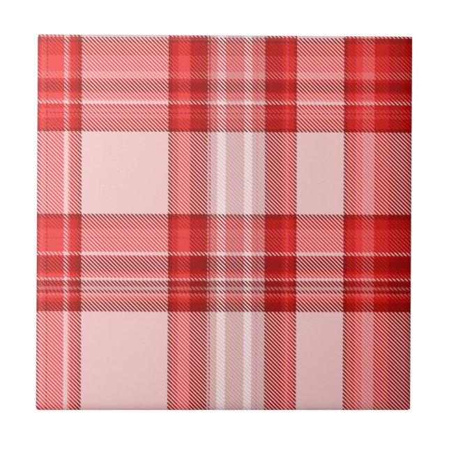 Carreau En Céramique Plaid d'amoureux (Devant)
