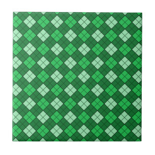 Carreau En Céramique Plaid vert
