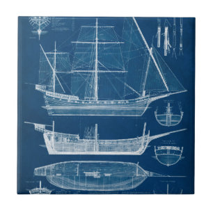Carreau En Céramique Plan d'expédition antique I