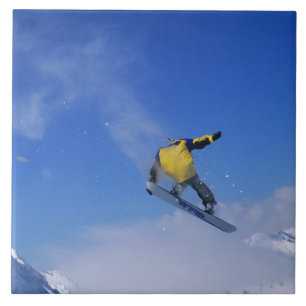 Carreau En Céramique Planche à neige dans Grizzly Gulch, Little Cottonw