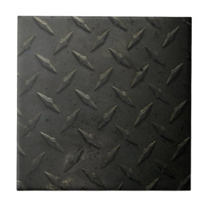 Carreau En Céramique Plat de diamant en métal