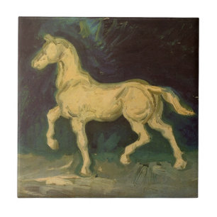 Carreau En Céramique Plâtre Statuette d'un cheval par Vincent van Gogh