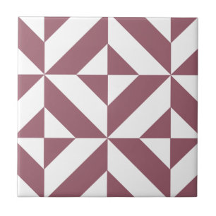 Carreau En Céramique Plum Geometric Deco Cube Pattern