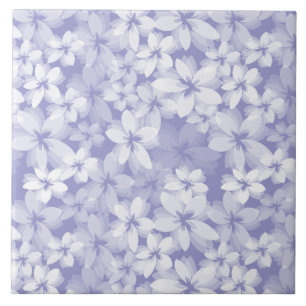 Carreau En Céramique Plutôt Violet Lilac Floral