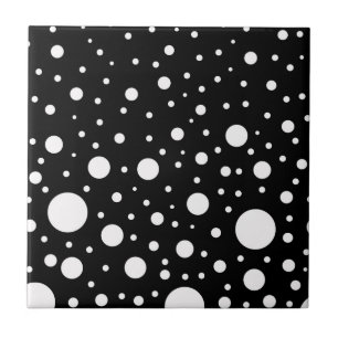 Carreau En Céramique Points noirs et blancs