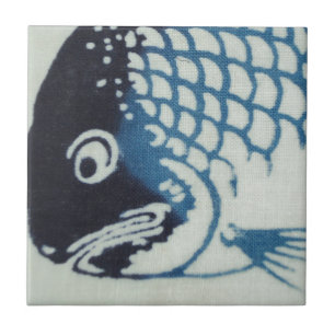 Carreau En Céramique Poisson face - Poisson japonais