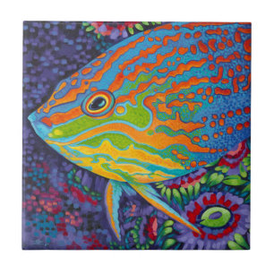 Carreau En Céramique Poissons tropicaux brillants I