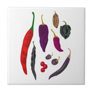 Carreau En Céramique Poivrons chauds Spice Carrelage de cuisine