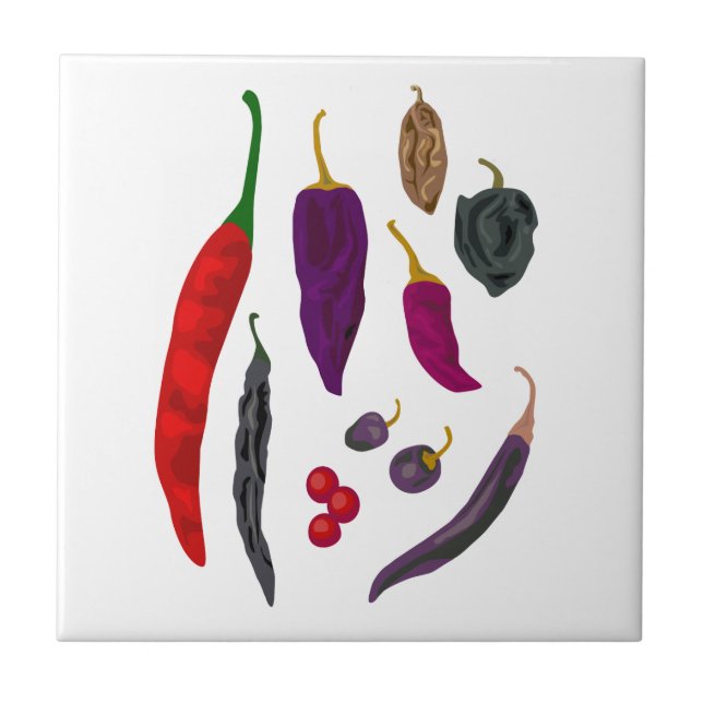 Carreau En Céramique Poivrons chauds Spice Carrelage de cuisine (Devant)