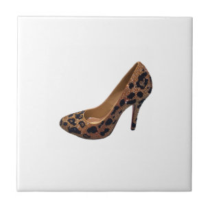 Carreau En Céramique Pompe de chaussure de talon haut d'empreinte de