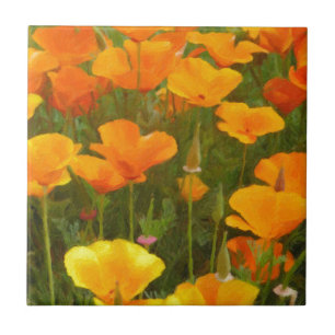 Carreau En Céramique Poppies de Californie