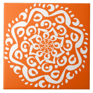 Carreau En Céramique Poppy Mandala
