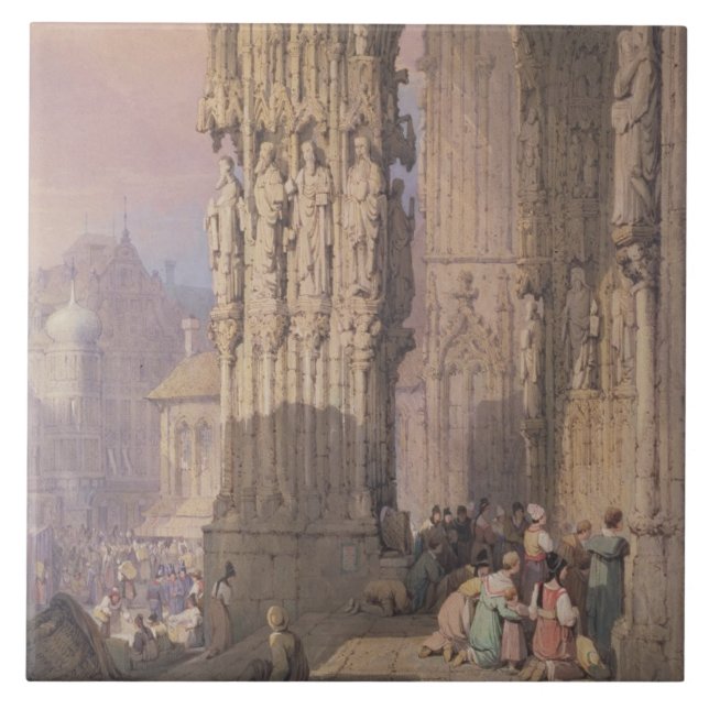 Carreau En Céramique Porche de cathédrale de Ratisbonne (Devant)