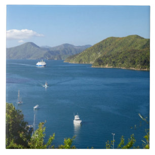Carreau En Céramique Port de Picton, Marlborough Sounds, Sud