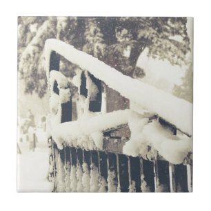 Carreau En Céramique Porte de cime d'hiver