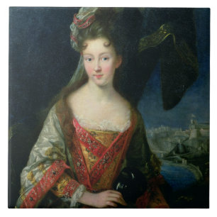 Carreau En Céramique Portrait de Louise-Hippolyte (1687-1731),