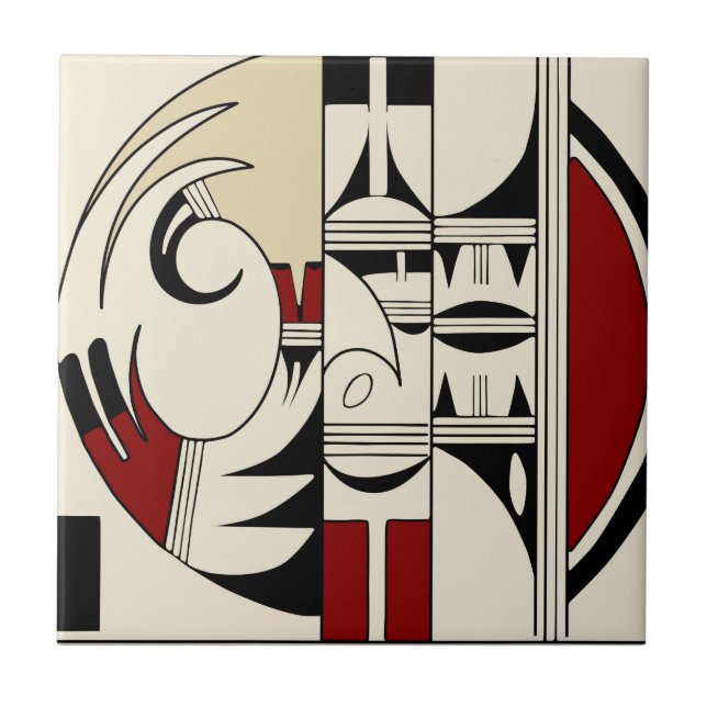 Carreau En Céramique Poterie 01 de Hopi (Devant)