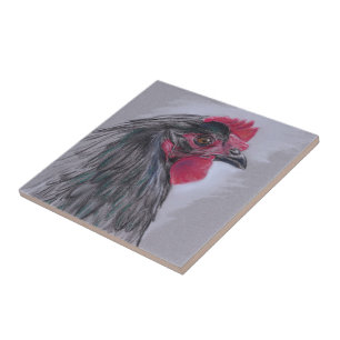 Carreau En Céramique Poule noire d'Australorp