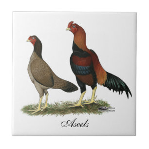 Carreau En Céramique Poulets blonds comme les blés d'Aseel