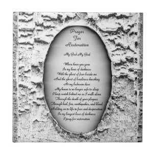 Carreau En Céramique Prière Pour La Restauration