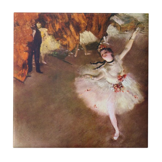 Carreau En Céramique Prima Ballerina, Rosita Mauri par Edgar Degas (Devant)